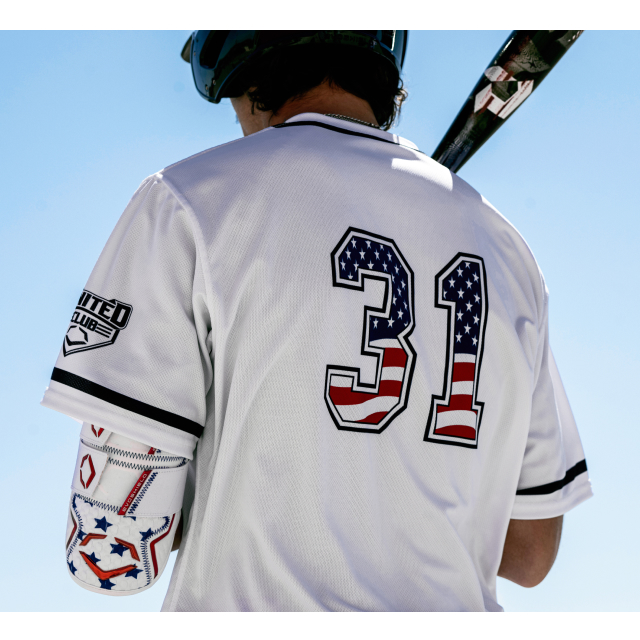 Baseball Player At The Plate Wearing Team.Shop Customized Gear